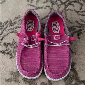 Hey Dude Fuchsia Slip-On Shoes